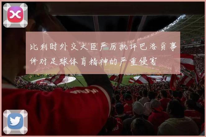 比利时外交大臣严厉批评巴洛贡事件对足球体育精神的严重侵害